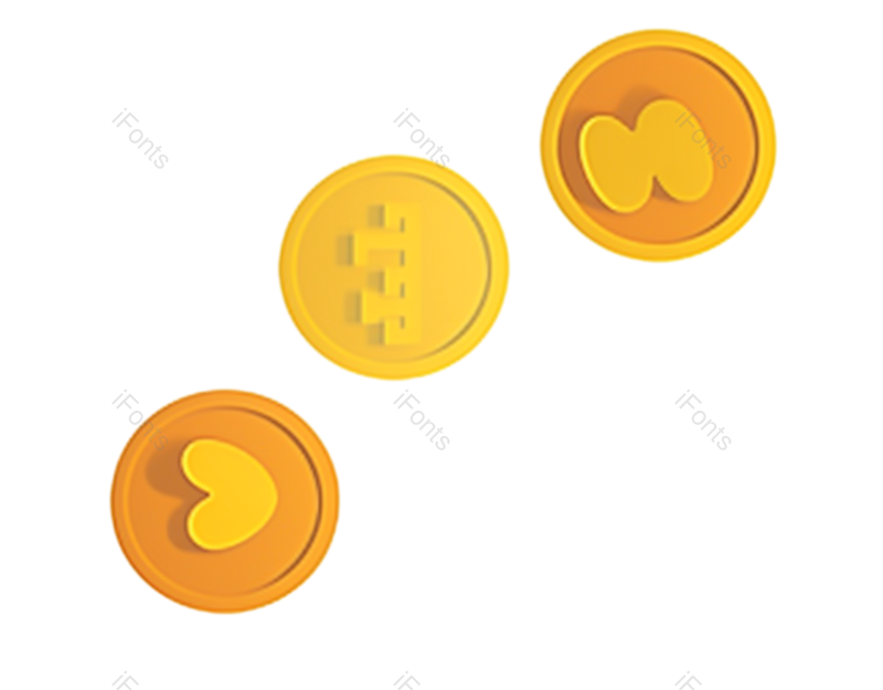 金币图片,促销元素,漂浮PNG,漂浮金币免抠素材